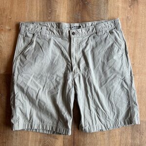 Carhartt Men's Khaki Relaxed Fit Flat Front Shorts 42